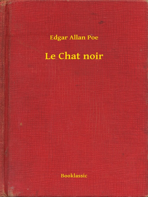 Title details for Le Chat noir by Edgar Allan Poe - Available